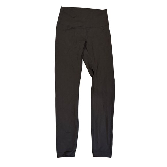 Lululemon Yoga Leggings Womens Black Full Length Athletic Wear - Picture 2 of 3